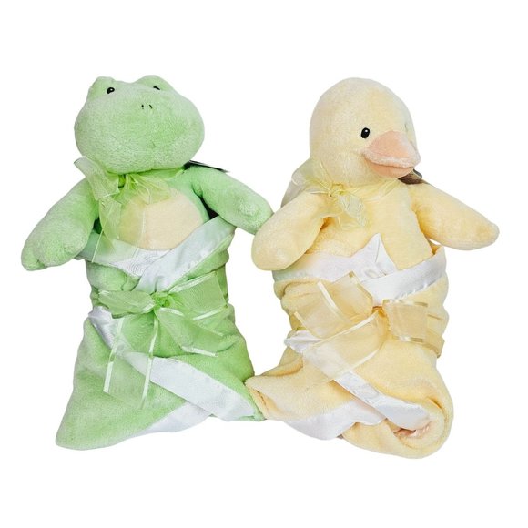 Baby Gund Other - Baby Gund RETIRED Swaddler Frog & Swaddler Duck, Lovey with Blanket, NWT